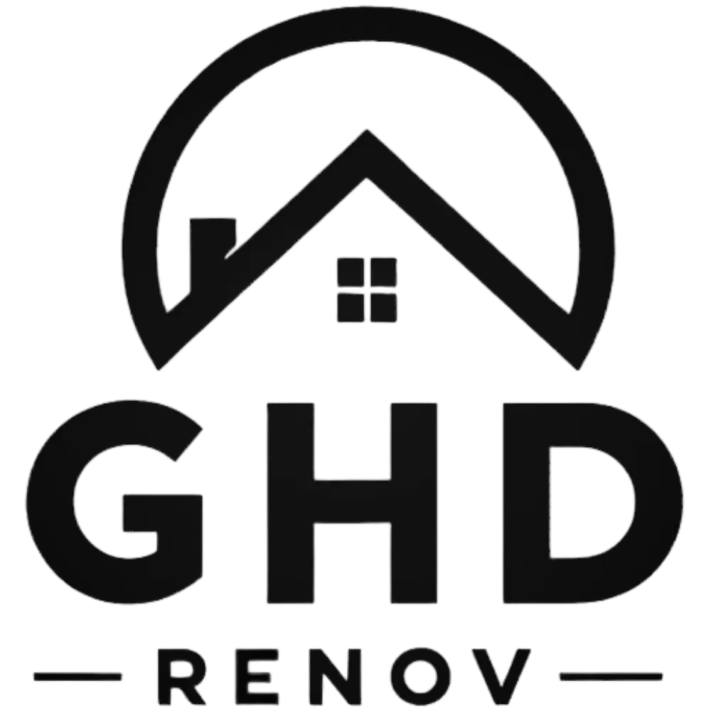 Logo noir GHD Renov - entreprise de rénovation interieur bruxelles